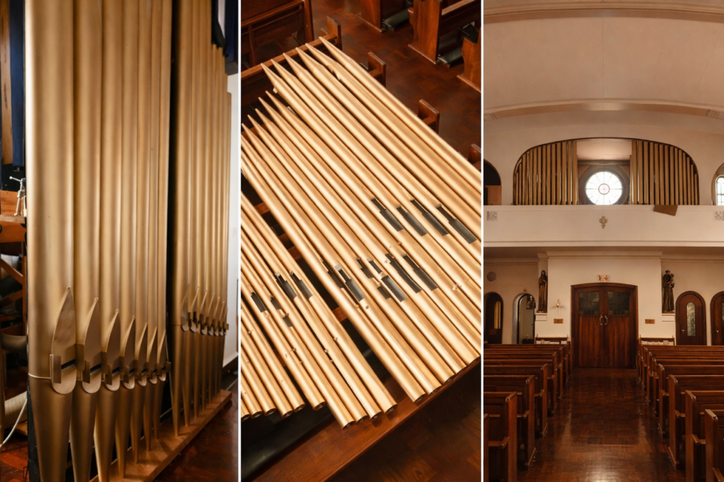organ installation photos